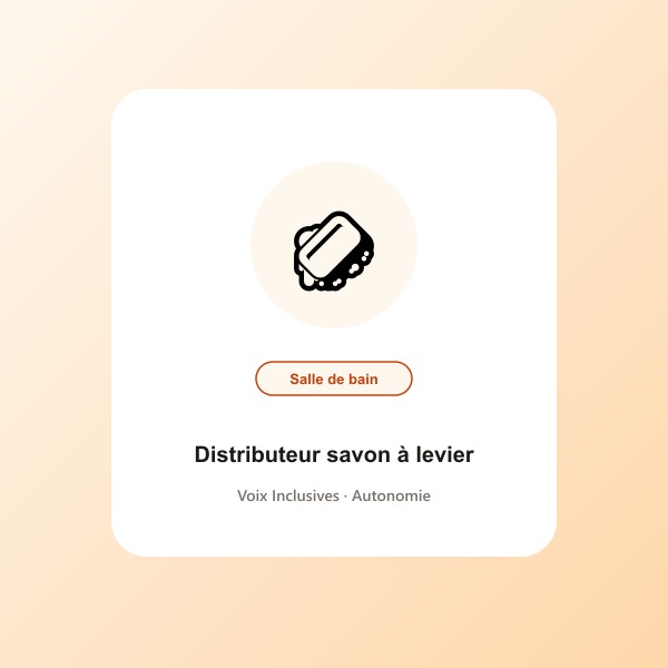 Distributeur savon à levier