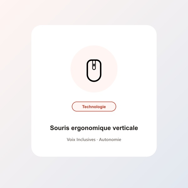 Souris ergonomique verticale