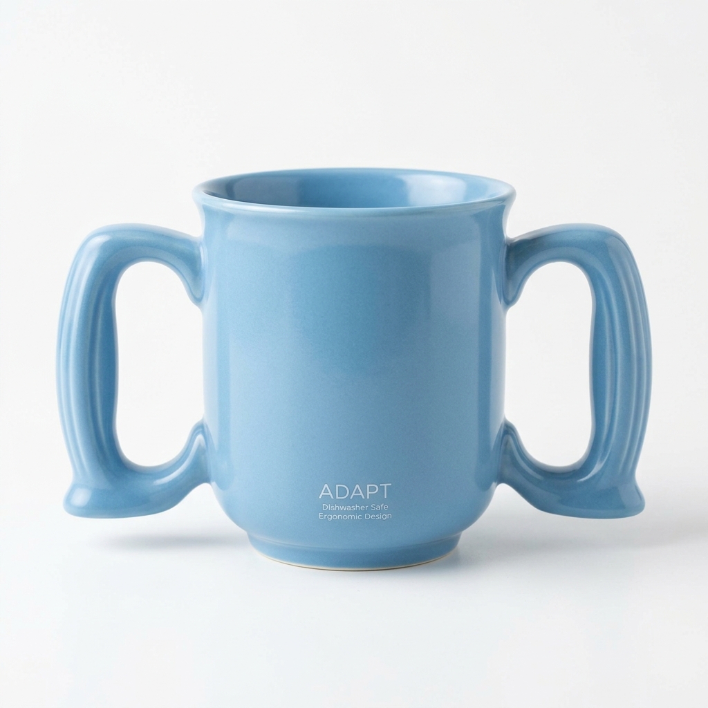 Tasse à deux anses adaptée